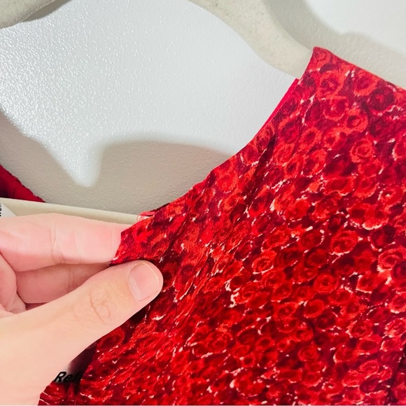 NWT Reformation Lula Mini Dress Red Floral Bohemian Preppy Coastal Party Size 10 - Picture 10 of 11